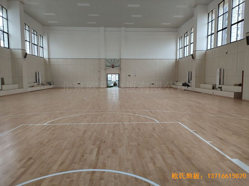 江西吉水縣城南第二小學運動地板施工案例