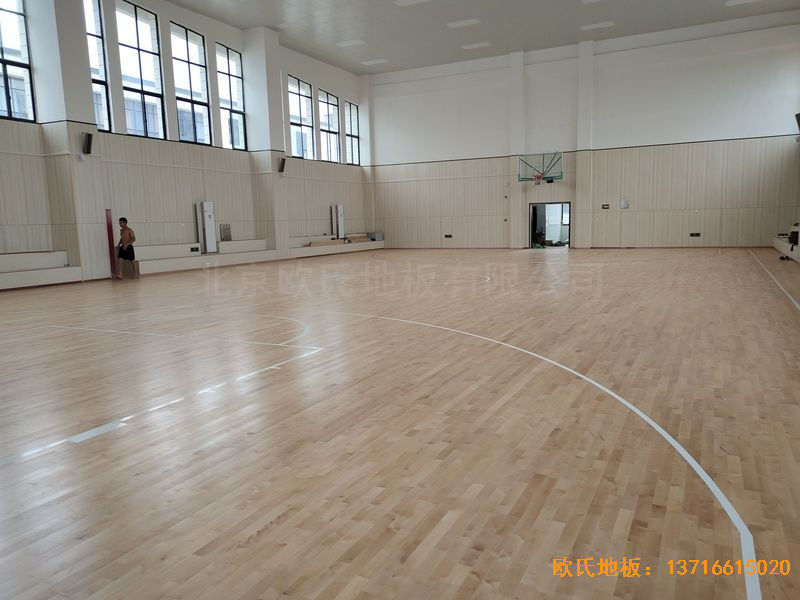江西吉水縣城南第二小學運動地板施工案例