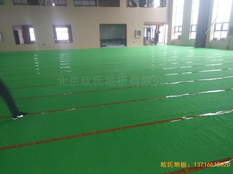 河南新密市體育發展中心運動木地板安裝案例