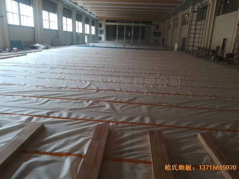 陜西榆林神木何家塔煤礦運動木地板鋪設案例