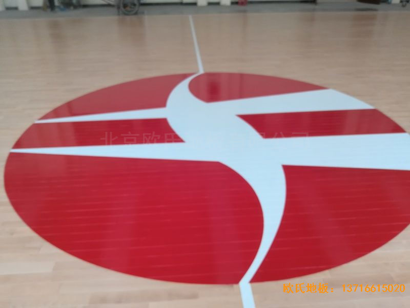 陜西榆林神木何家塔煤礦運動木地板鋪設案例