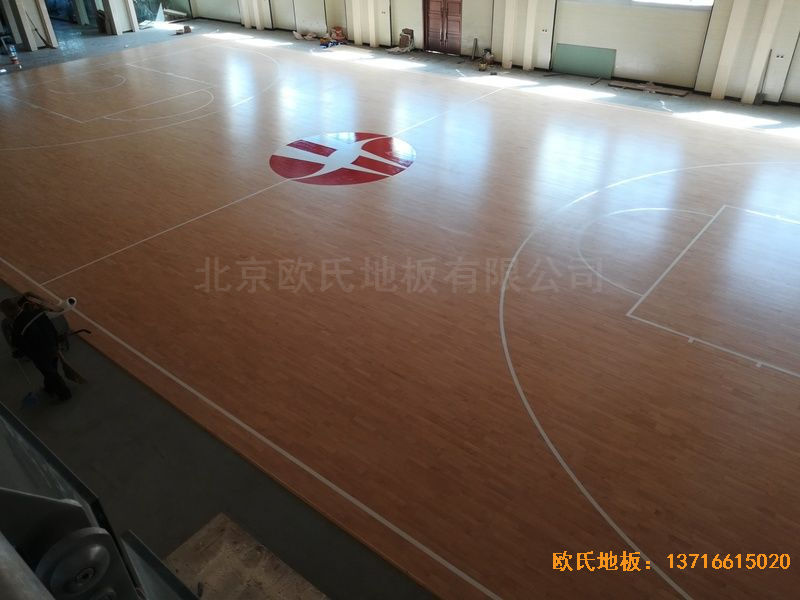 陜西榆林神木何家塔煤礦運動木地板鋪設案例