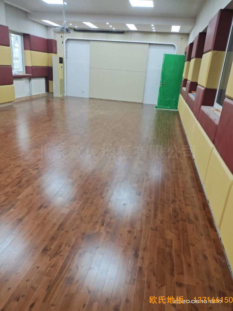 北京中國礦業大學附屬中學體育木地板施工案例