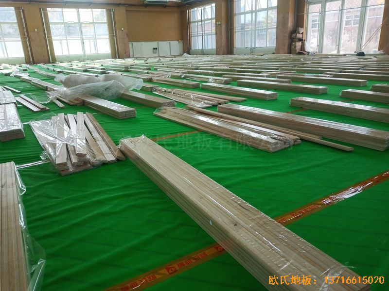 北京大興區(qū)團(tuán)河路98號(hào)運(yùn)動(dòng)地板安裝案例