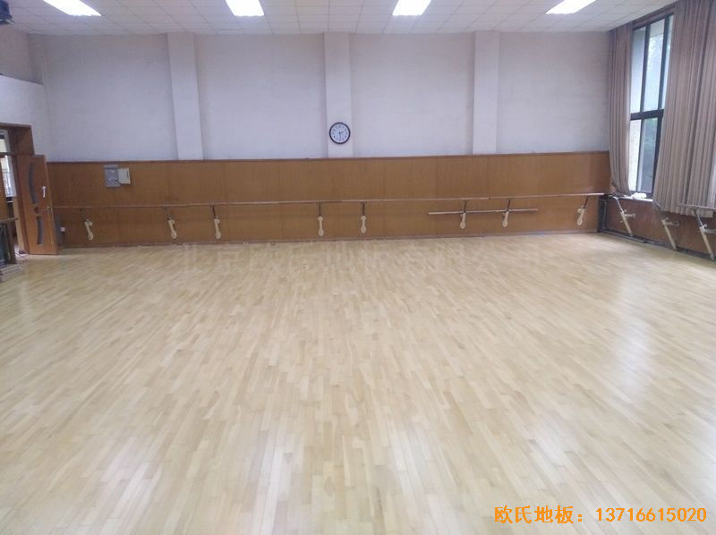 北京舞蹈學院體育地板鋪設案例