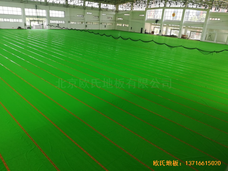 武漢體育學院運動地板安裝案例2