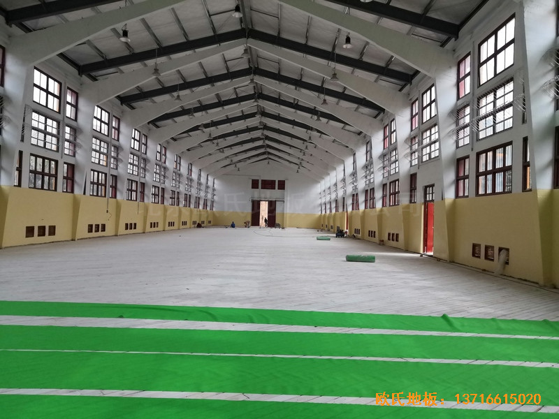 福建中國女排中國隊訓練基地排球場館運動地板鋪設案例3
