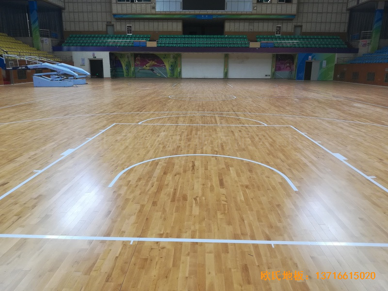 贛州體育館運動地板施工案例2