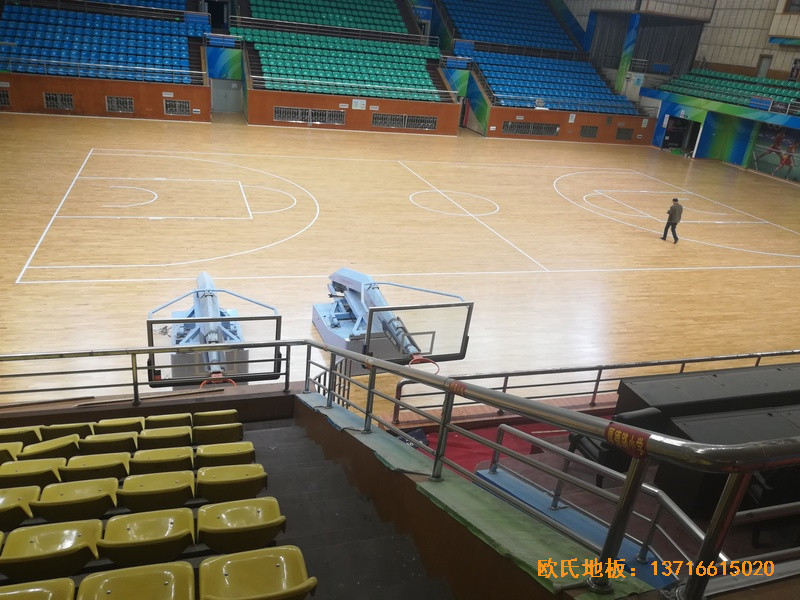 贛州體育館運動地板施工案例3