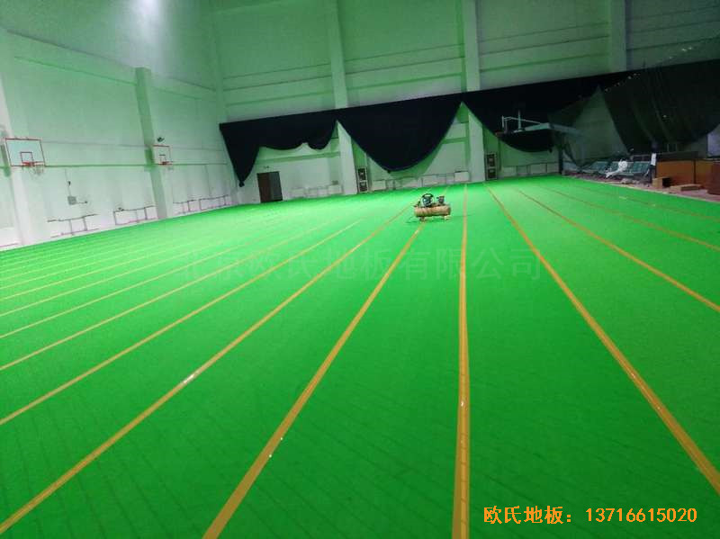 北京房山區燕山體育館運動地板鋪裝案例3