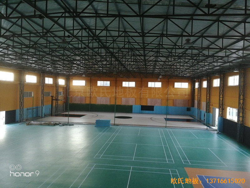 上海衛清東路弄麥子俱樂部運動木地板鋪裝案例0