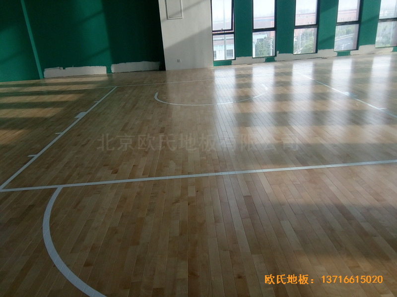 江蘇南京漢風公司籃球館體育地板鋪設案例4
