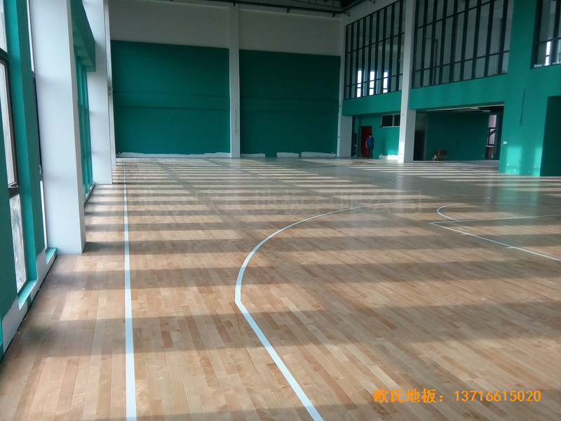 江蘇南京漢風公司籃球館體育地板鋪設案例5