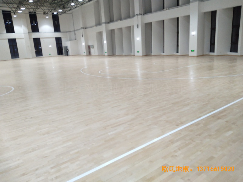 浙江寧波象山分校籃球館體育地板鋪裝案例3