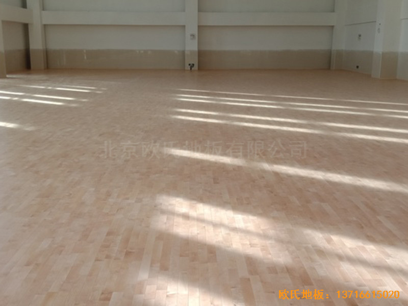 深圳北環中學運動館體育地板安裝案例4