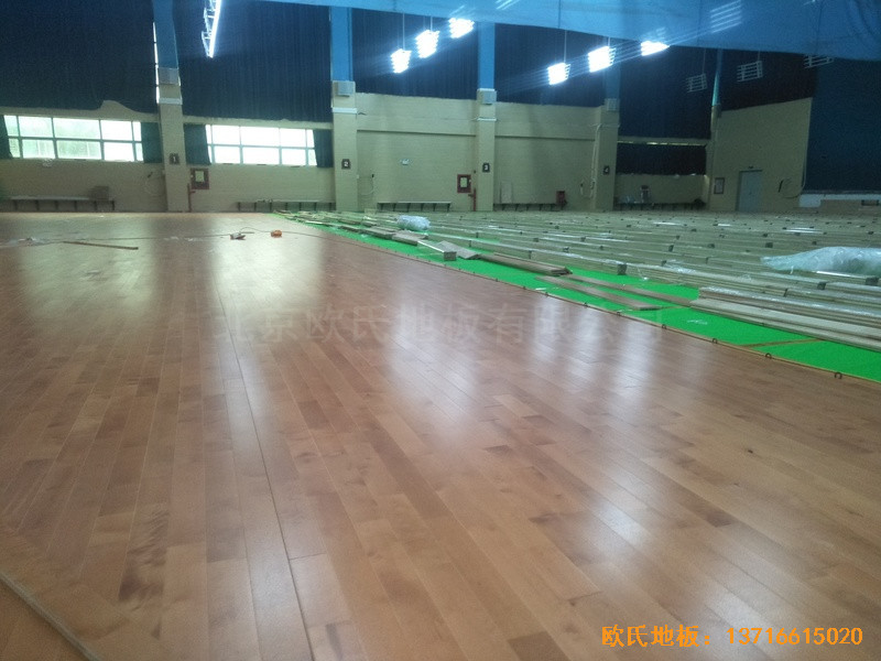 深圳羅湖區翠園中學運動館運動地板鋪設案例4
