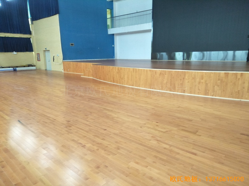 深圳羅湖區翠園中學運動館運動地板鋪設案例5