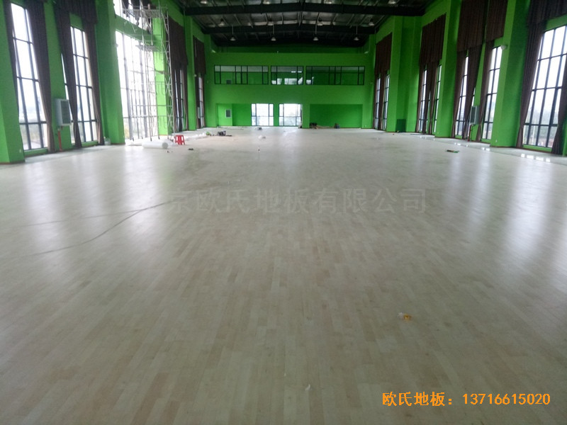 湖北隨州運動館體育地板鋪設案例4