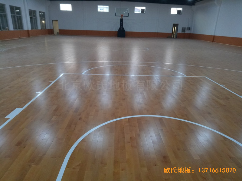 鹽城大豐區籃球館運動木地板安裝案例0