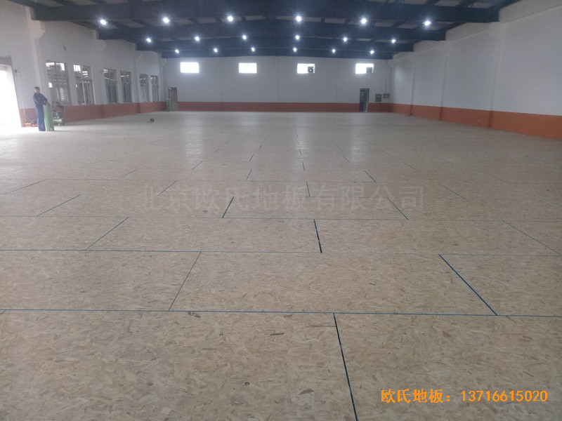 鹽城大豐區籃球館運動木地板安裝案例1