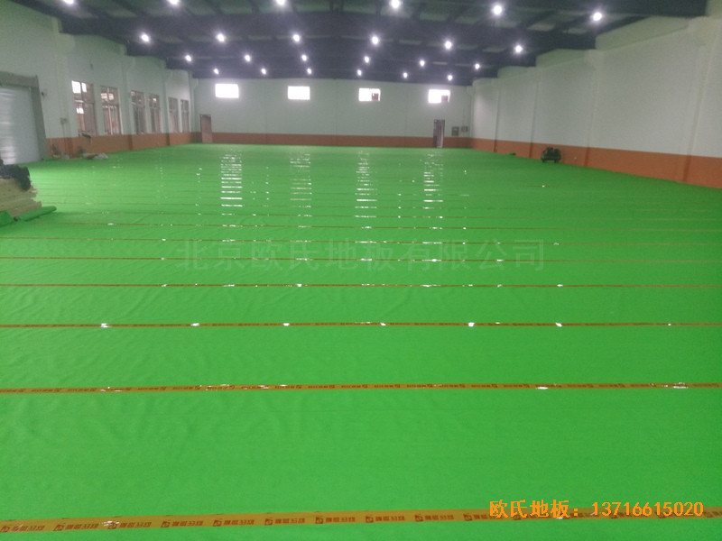 鹽城大豐區籃球館運動木地板安裝案例2