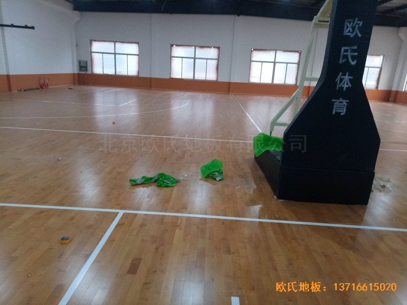 鹽城大豐區籃球館運動木地板安裝案例3