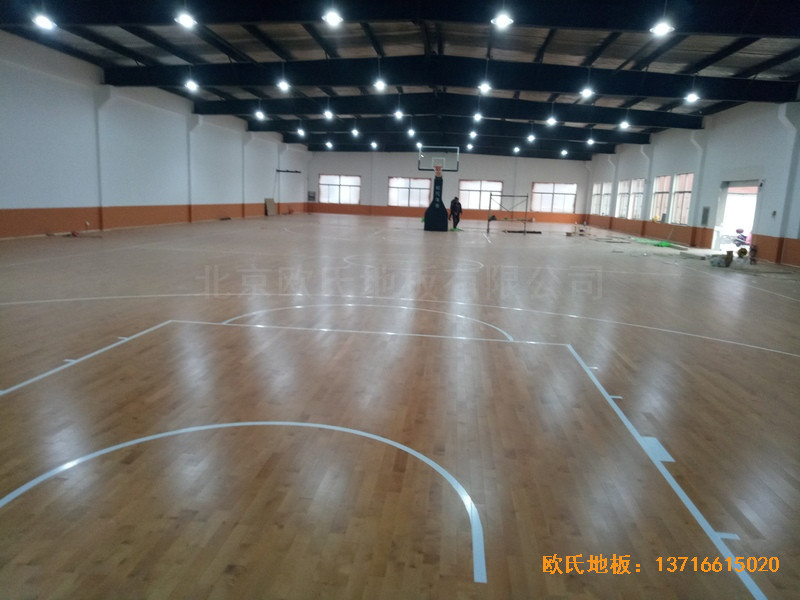 鹽城大豐區籃球館運動木地板安裝案例5
