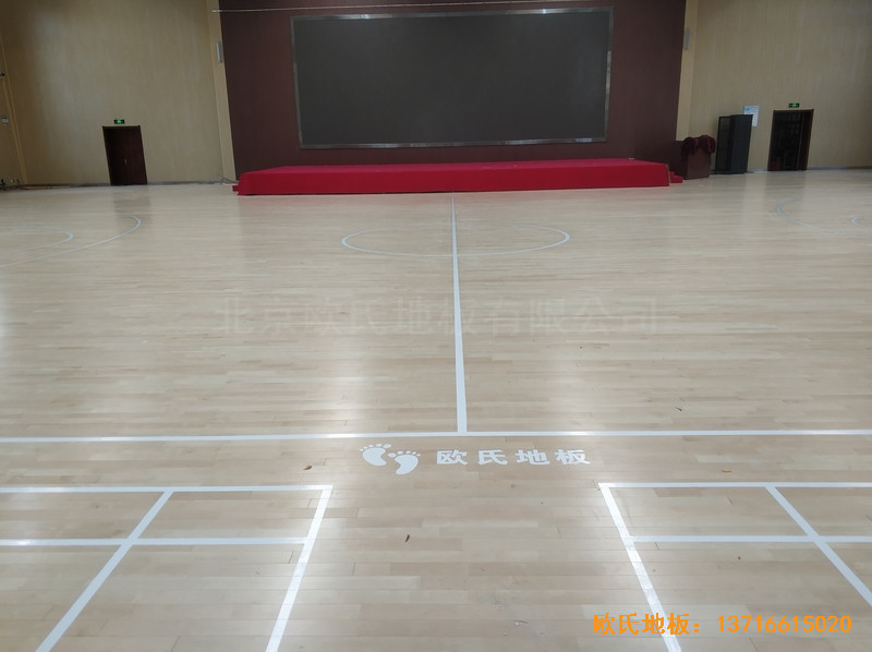 鄭州四中體育館運動地板鋪設案例3