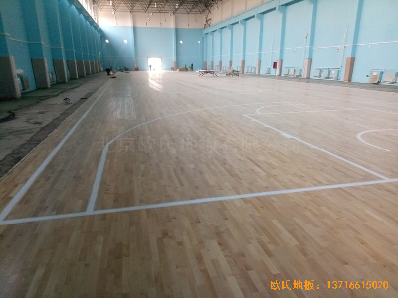 鄭州棗莊熱力分公司體育館運動地板安裝案例5