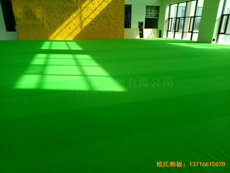 內蒙古烏蘭察布公安局訓練廳運動地板鋪裝案例3
