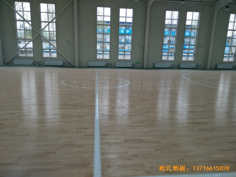 北京麗澤金融活動中心運動地板鋪設案例4