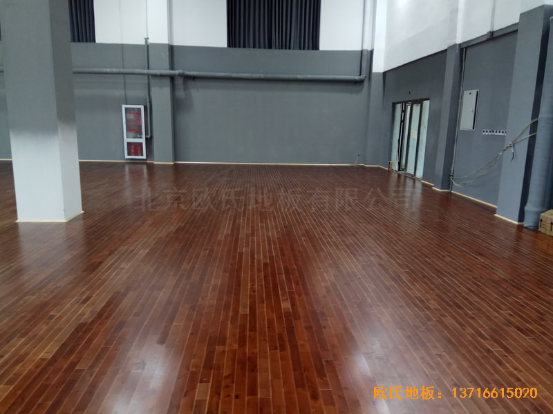 北京亦莊貞觀行業大廈運動場所運動木地板鋪設案例5