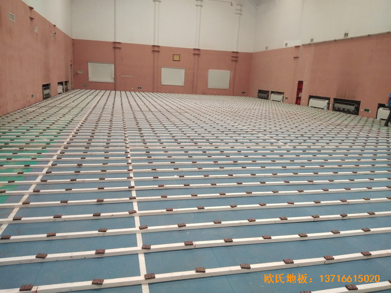 北京建國路75號熱電公司運動館運動木地板施工案例1