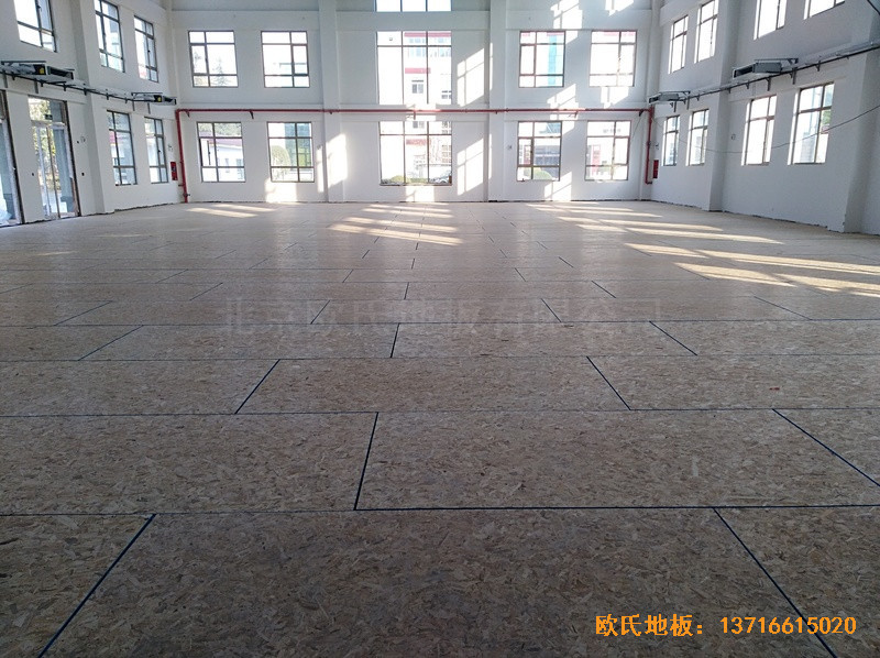 北京良鄉1534部隊運動館體育地板鋪裝案例2