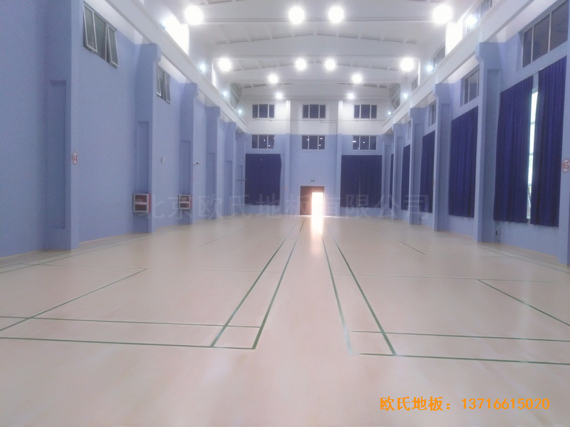北京金通源健身中心體育木地板鋪設案例0