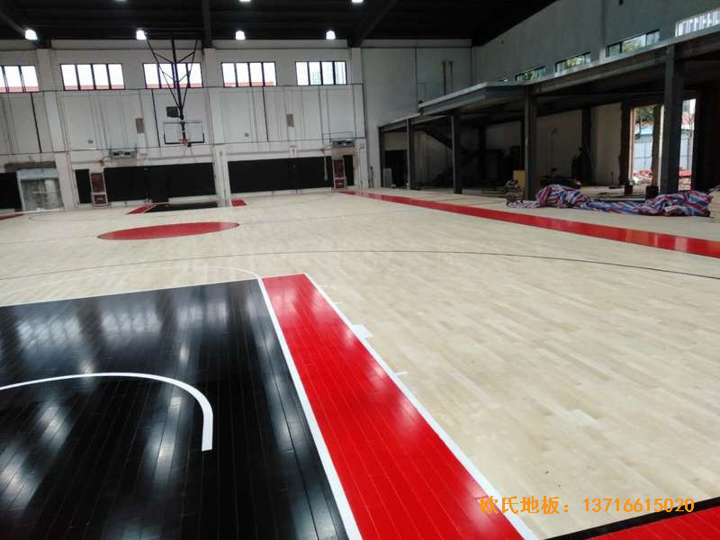 南京樂活體育館運動木地板施工案例0