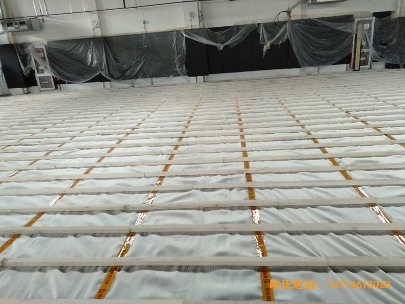 南京樂活體育館運動木地板施工案例1