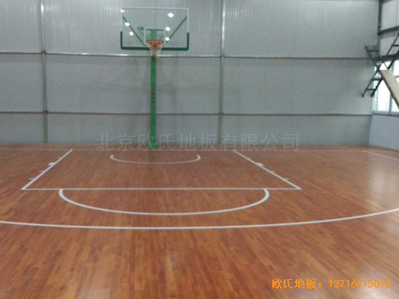 南京江寧區籃球俱樂部體育地板施工案例5