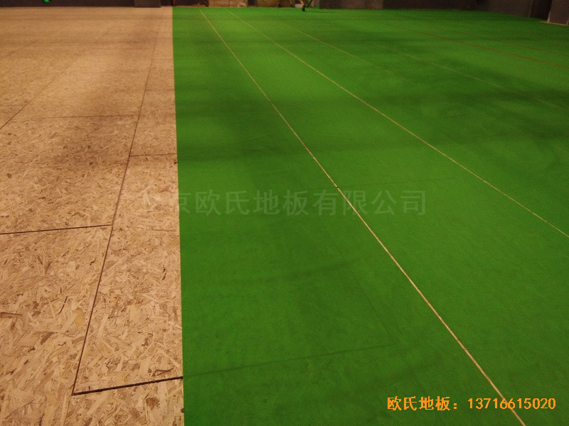 廈門(mén)華美空間籃球館體育地板施工案例3