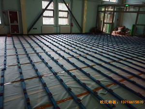 青海西寧市城西區新寧路18號中國科學院體育地板施工案例