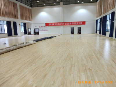廣西龍勝縣黨校運動館運動地板施工案例