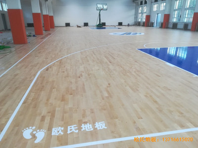 新疆昌吉職工活動中心運(yùn)動地板鋪設(shè)案例