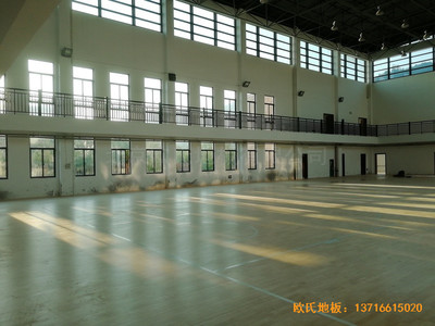 杭州建德籃球館運動地板安裝案例