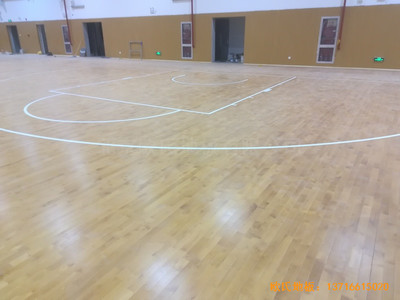 江蘇上海大眾儀征分公司運動館運動地板鋪設案例