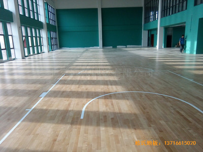 江蘇南京漢風公司籃球館體育地板鋪設案例