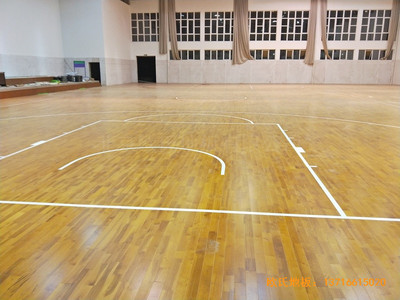 江蘇宿遷消防支隊籃球館體育地板鋪設案例