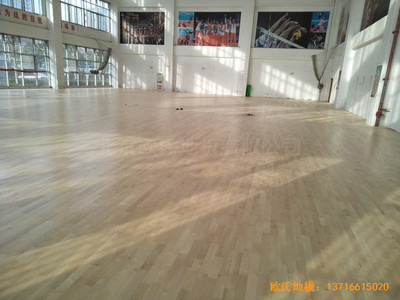 江蘇沭陽如東實驗學校運動館體育木地板鋪裝案例