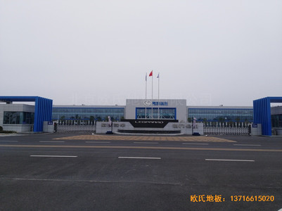 湖北獵豹汽車產(chǎn)業(yè)園運(yùn)動館運(yùn)動地板施工案例