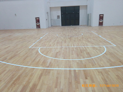 銀川北師大銀川小學籃球館運動地板鋪設案例