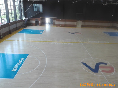 長沙萬科金域行業(yè)體育館體育木地板鋪設(shè)案例
